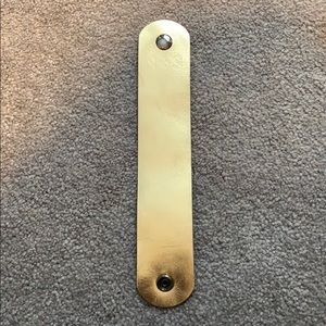 Nickel and Suede leather bracelet